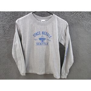 Vintage SPACE NEEDLE Seattle Youth Large Long Sleeve Anvil T-shirt